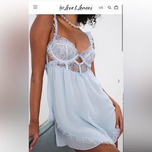 Light blue lingerie dress🦋